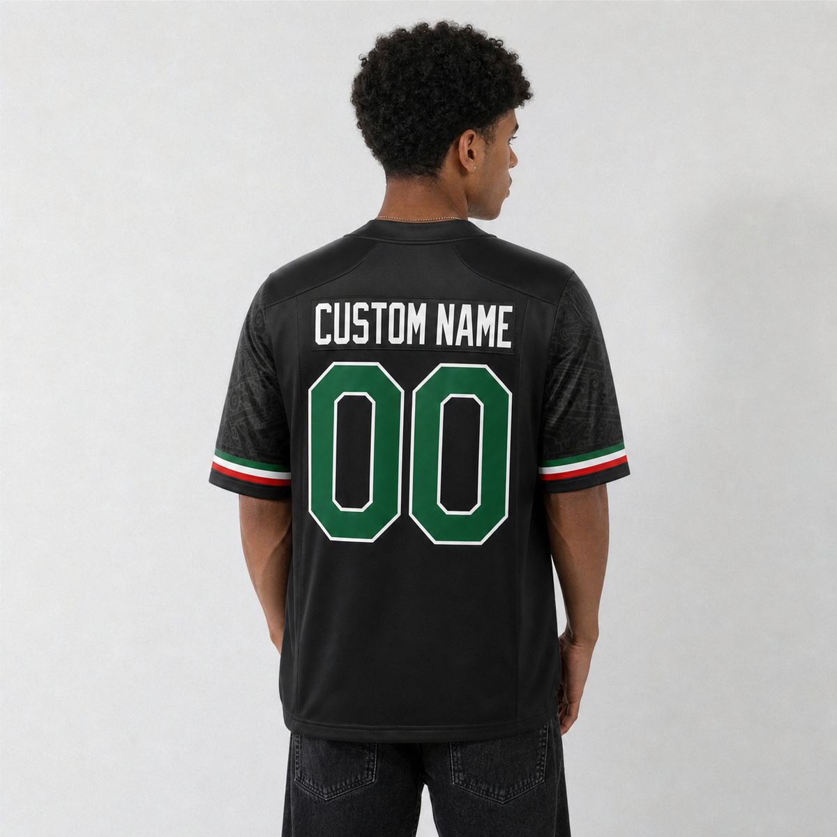 Mexico Black Football Jersey – Custom Name and Number