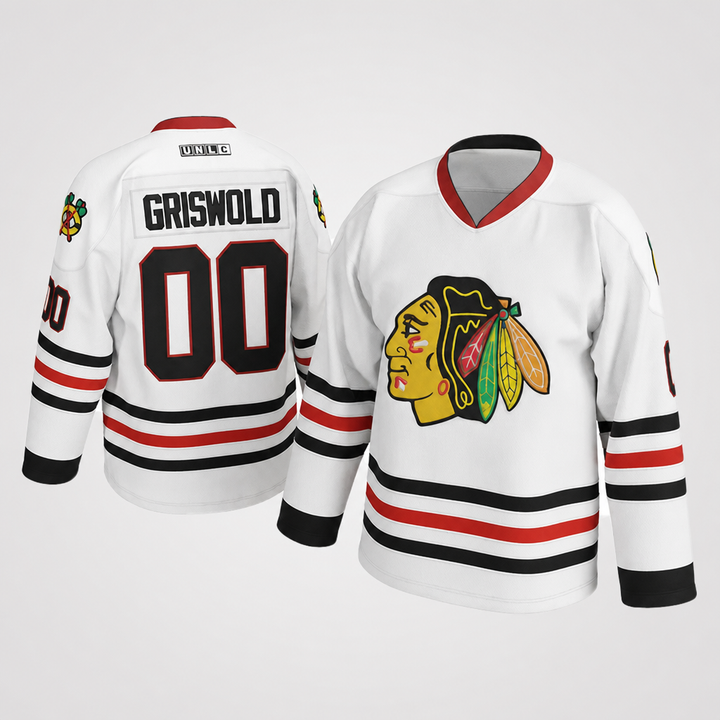 Griswold White Hockey Jersey – Custom Name and Number