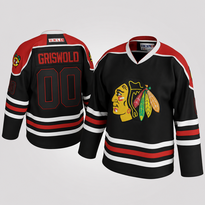 Griswold Black Hockey Jersey – Custom Name and Number