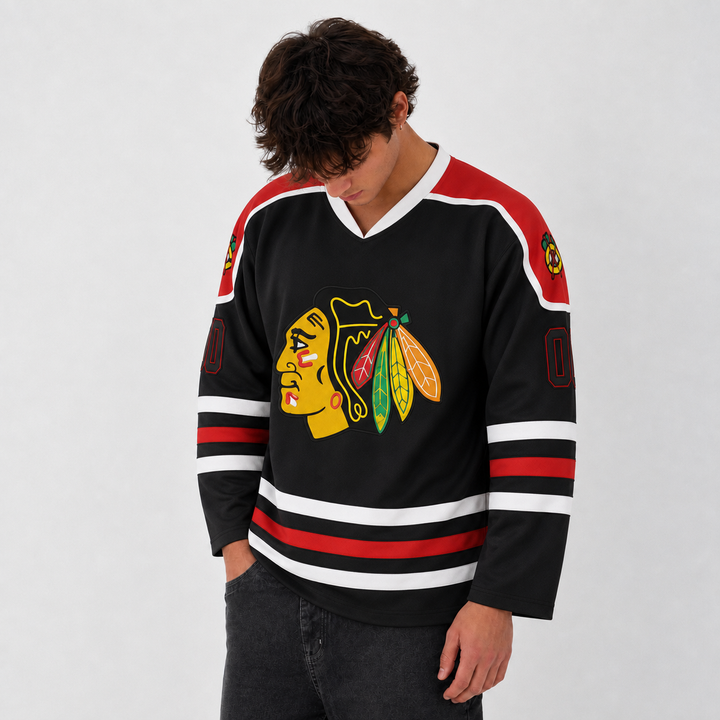 Griswold Black Hockey Jersey – Custom Name and Number