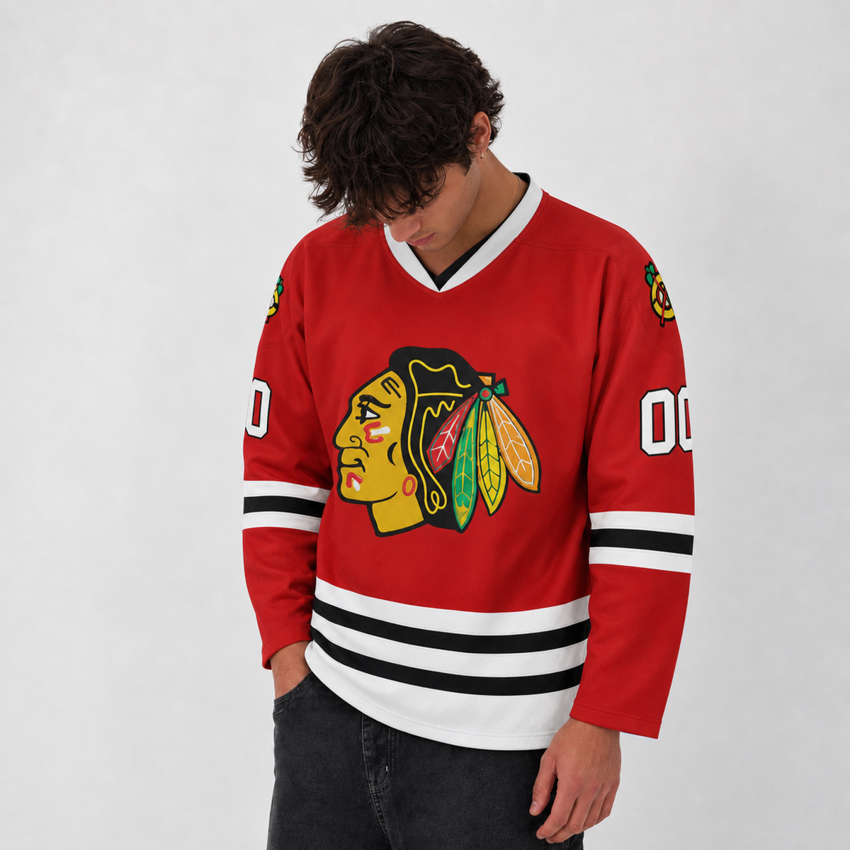 Griswold Red Hockey Jersey – Custom Name and Number