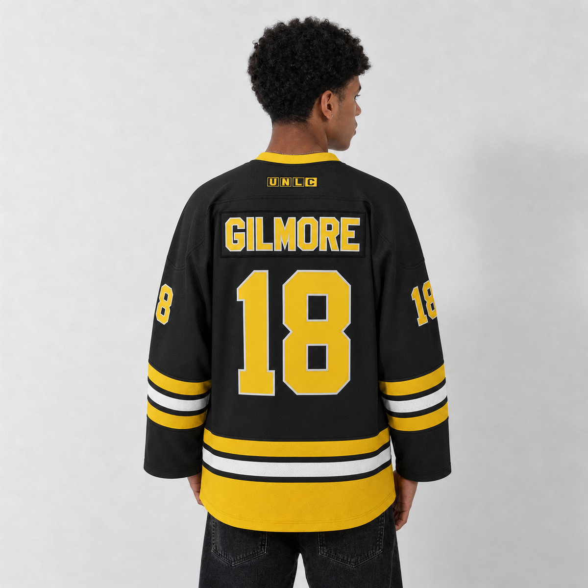 Happy Gilmore Boston Black Hockey Jersey – Custom Name and Number