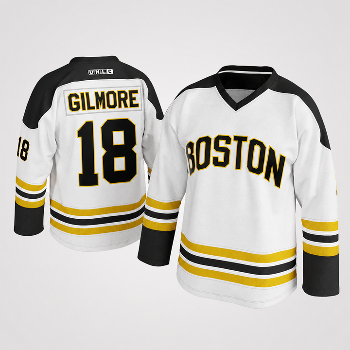 Happy Gilmore Boston White Hockey Jersey – Custom Name and Number