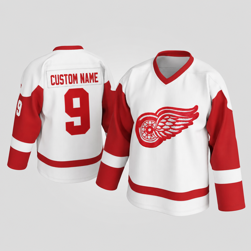 Gordie Howe Detroit White Hockey Jersey – Custom Name and Number