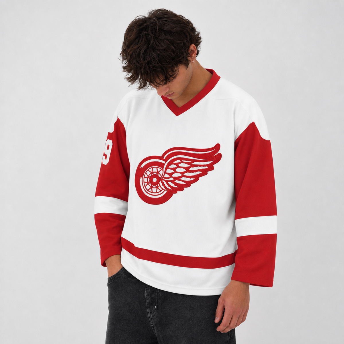 Gordie Howe Detroit White Hockey Jersey – Custom Name and Number
