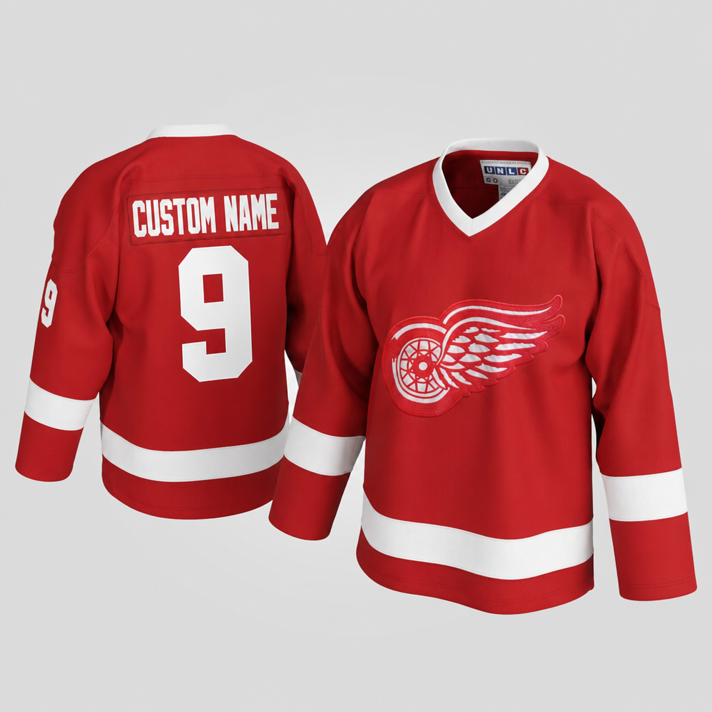 Gordie Howe Detroit Red Hockey Jersey – Custom Name and Number