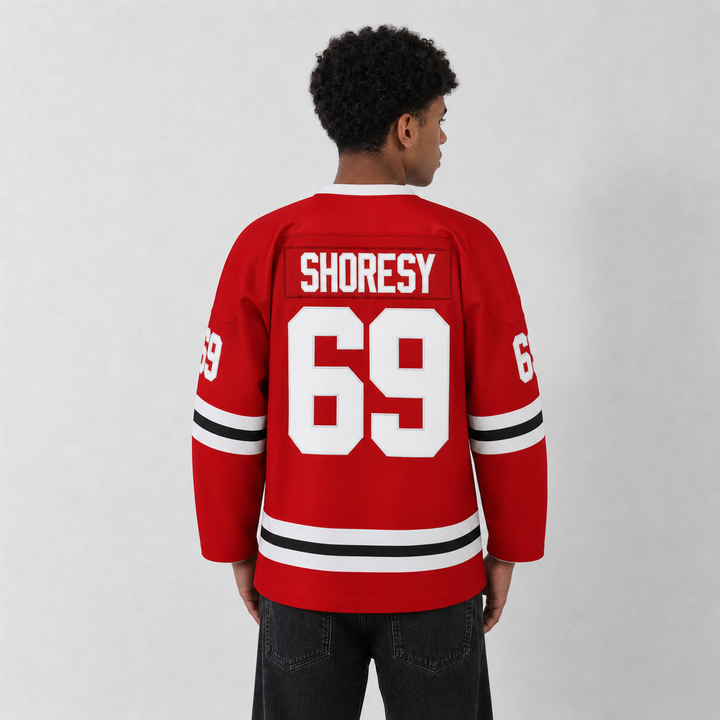 Shoresy Letterkenny Irish Red Hockey Jersey – Custom Name and Number