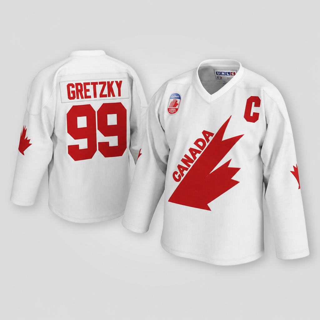 Wayne Gretzky Team Canada White Hockey Jersey – Custom Name and Number