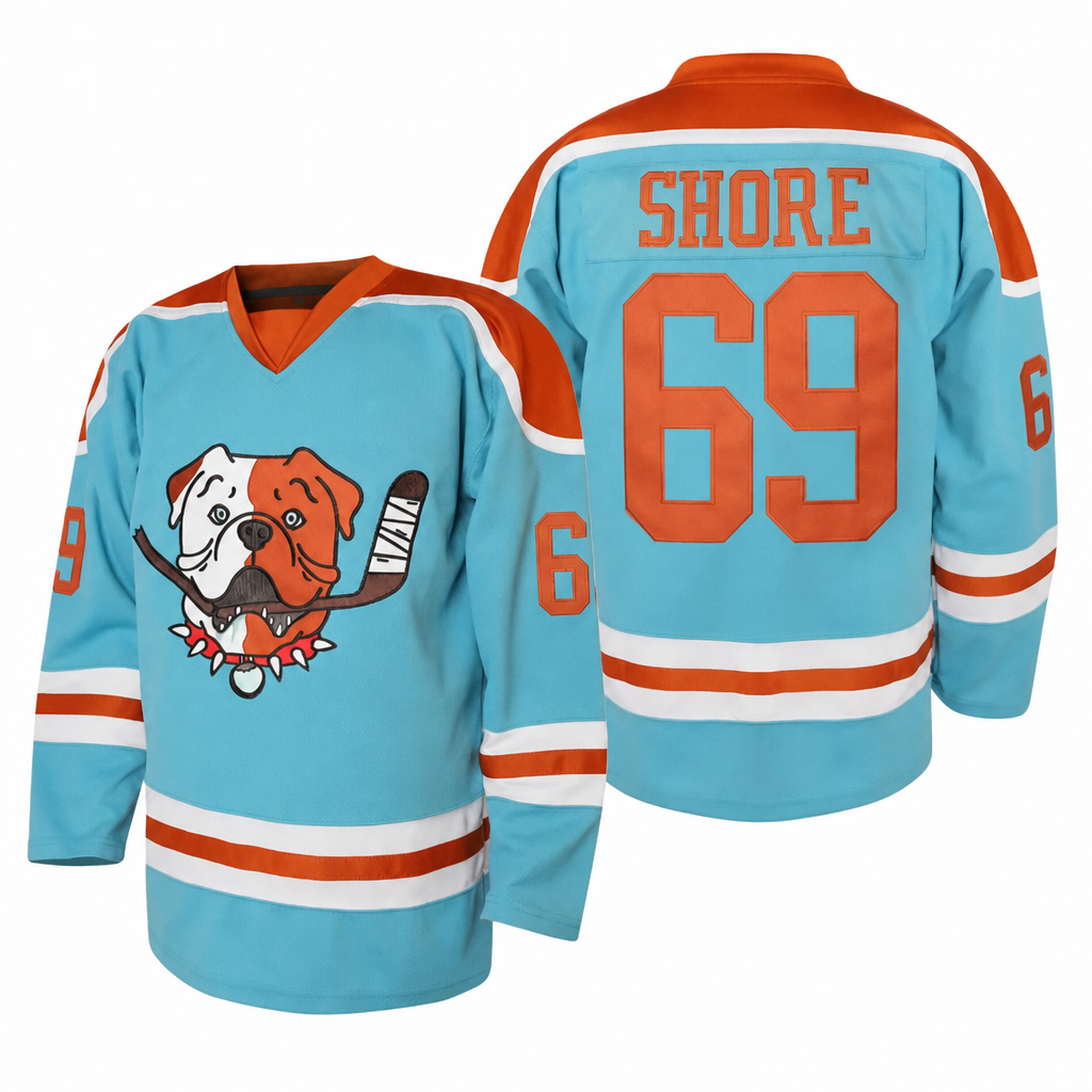 Shore 69 Bulldogs Blue Hockey Jersey – Custom Name and Number