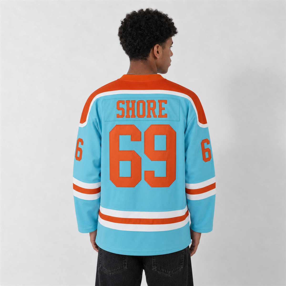 Shore 69 Bulldogs Blue Hockey Jersey – Custom Name and Number