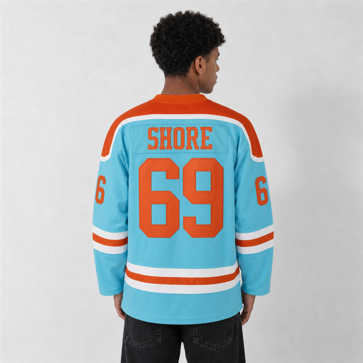 Shore 69 Bulldogs Blue Hockey Jersey – Custom Name and Number