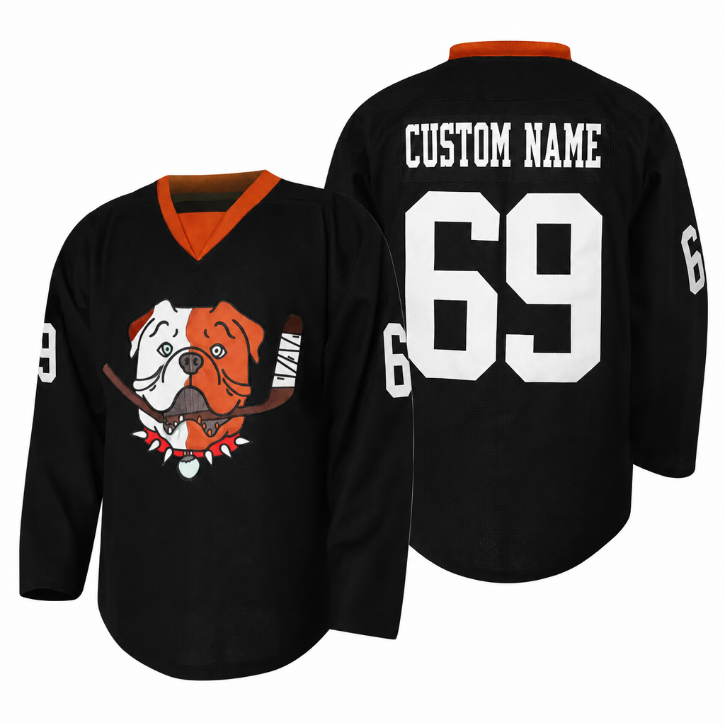 Shore 69 Bulldogs Black Hockey Jersey – Custom Name and Number