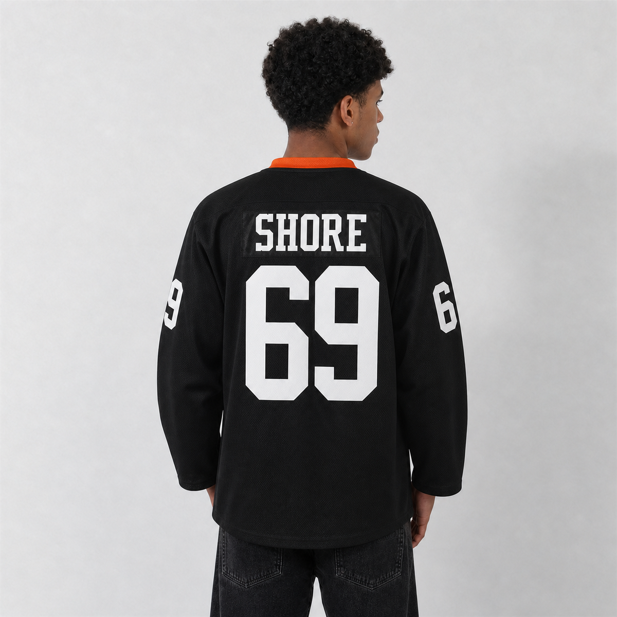Shore 69 Bulldogs Black Hockey Jersey – Custom Name and Number