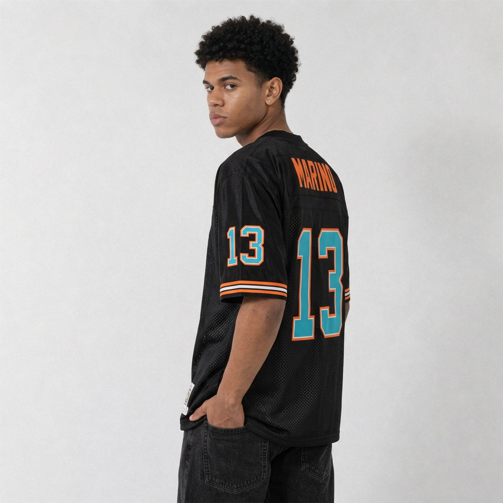 Dan Marino Black Football Jersey – Custom Name and Number