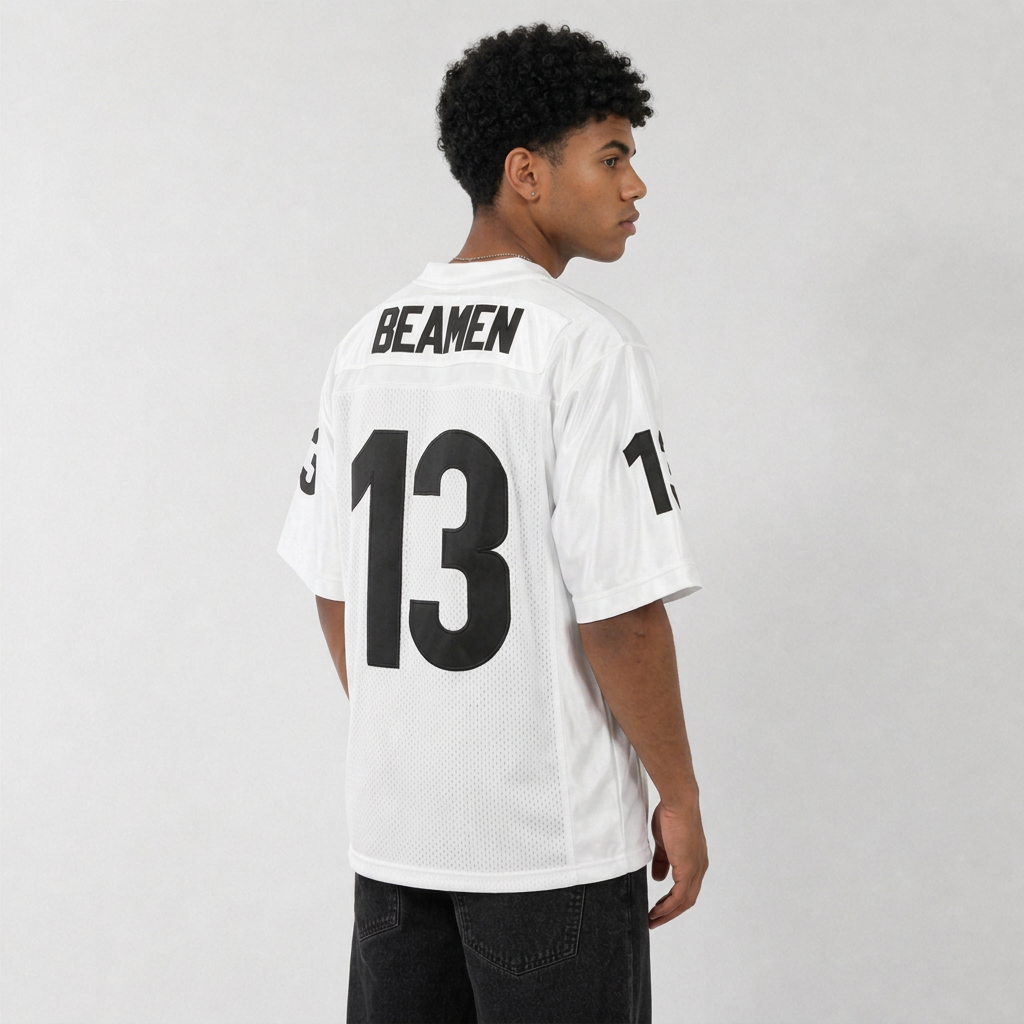 Willie Beamen White Football Jersey – Custom Name and Number