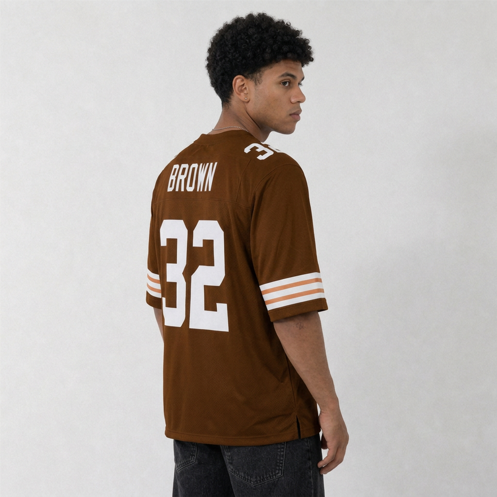 Jim Brown Football Jersey – Custom Name and Number