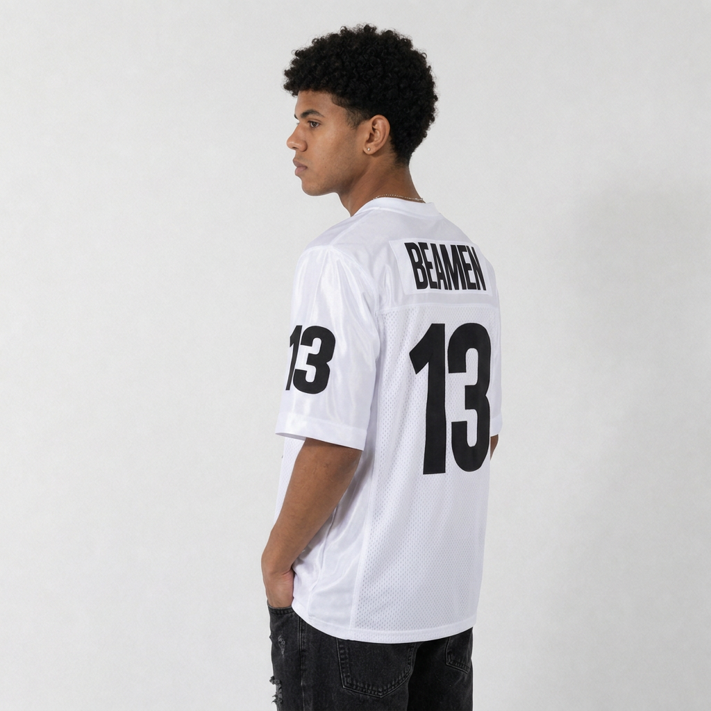 Willie Beamen White Football Jersey – Custom Name and Number