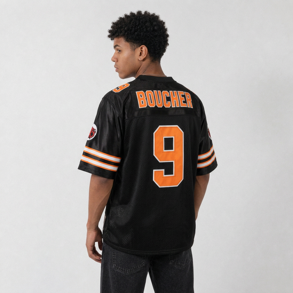 Bobby Boucher Black Football Jersey – Custom Name and Number