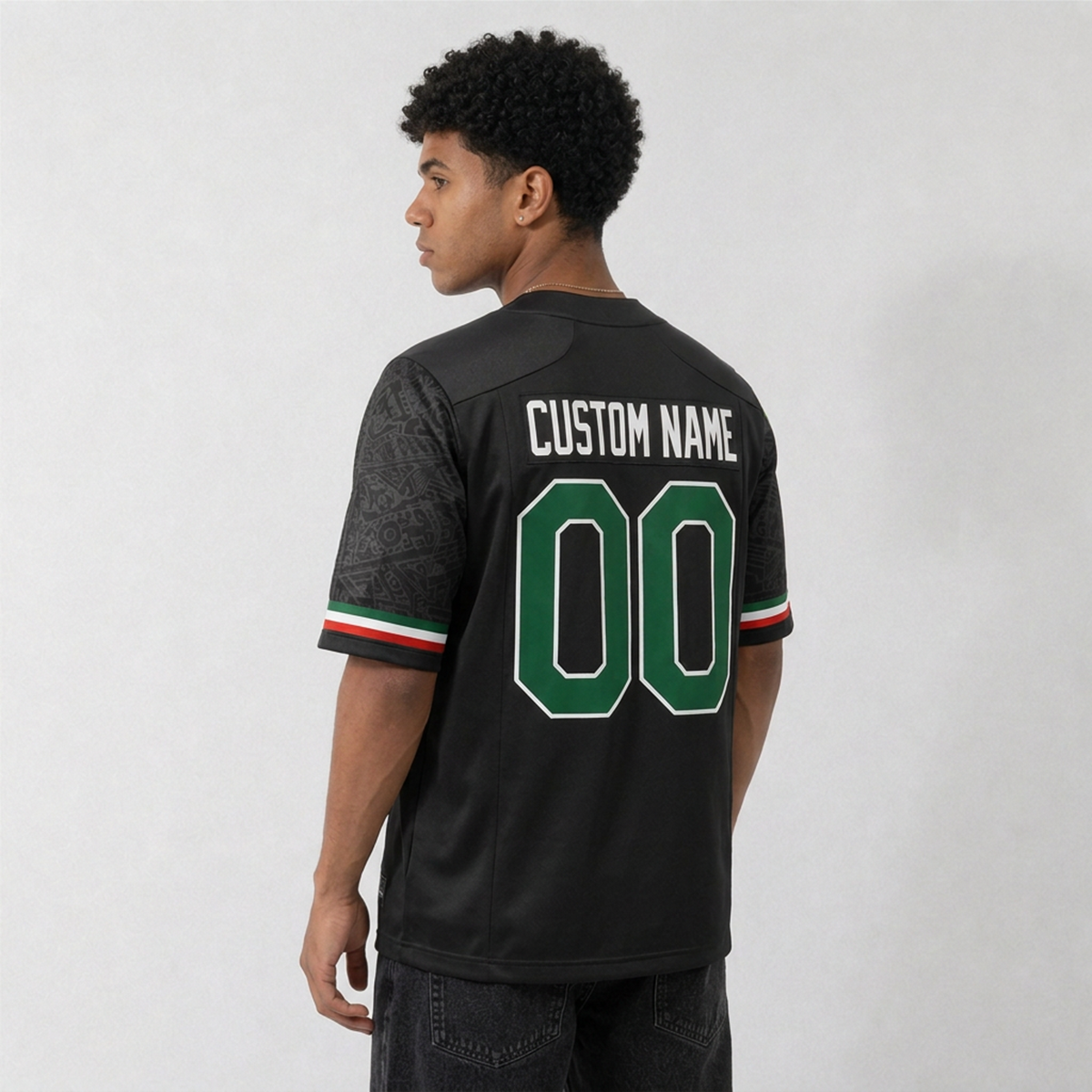 Mexico Black Football Jersey – Custom Name and Number