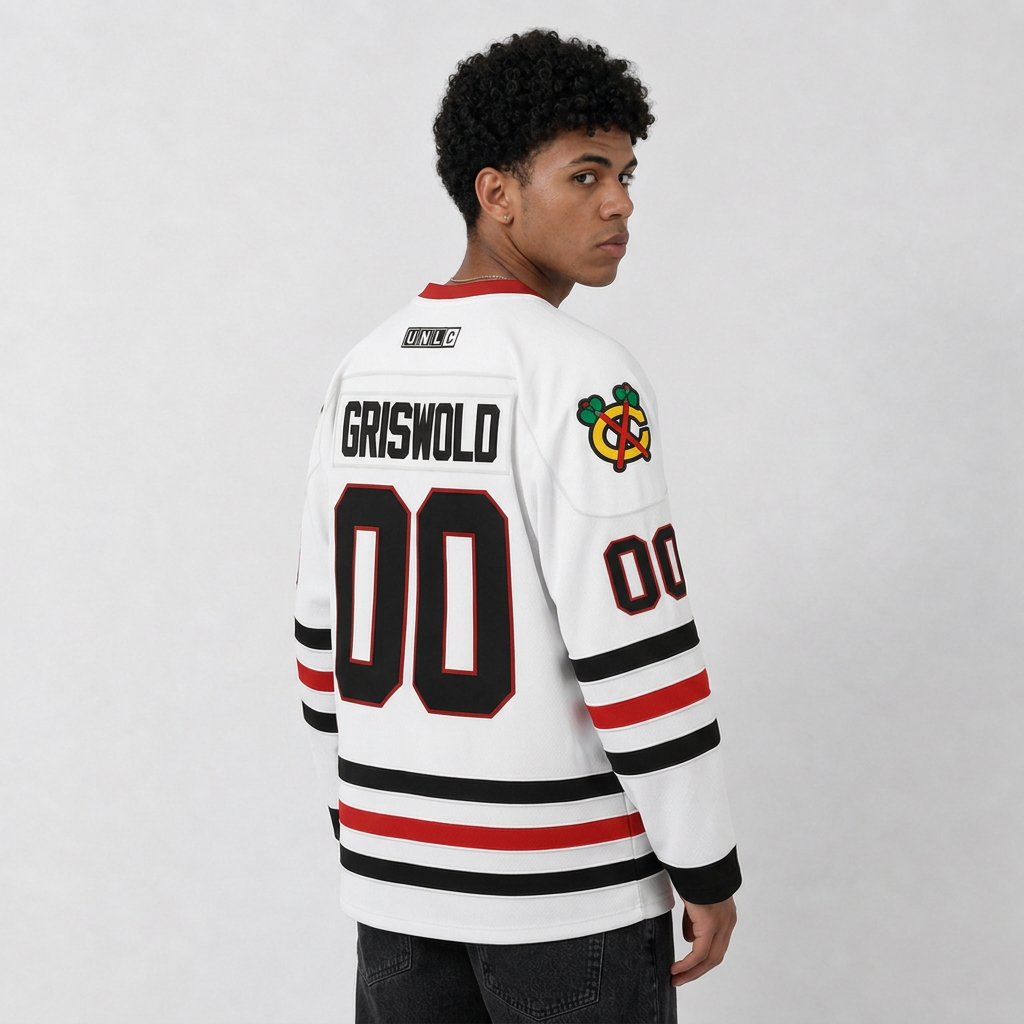 Griswold White Hockey Jersey – Custom Name and Number