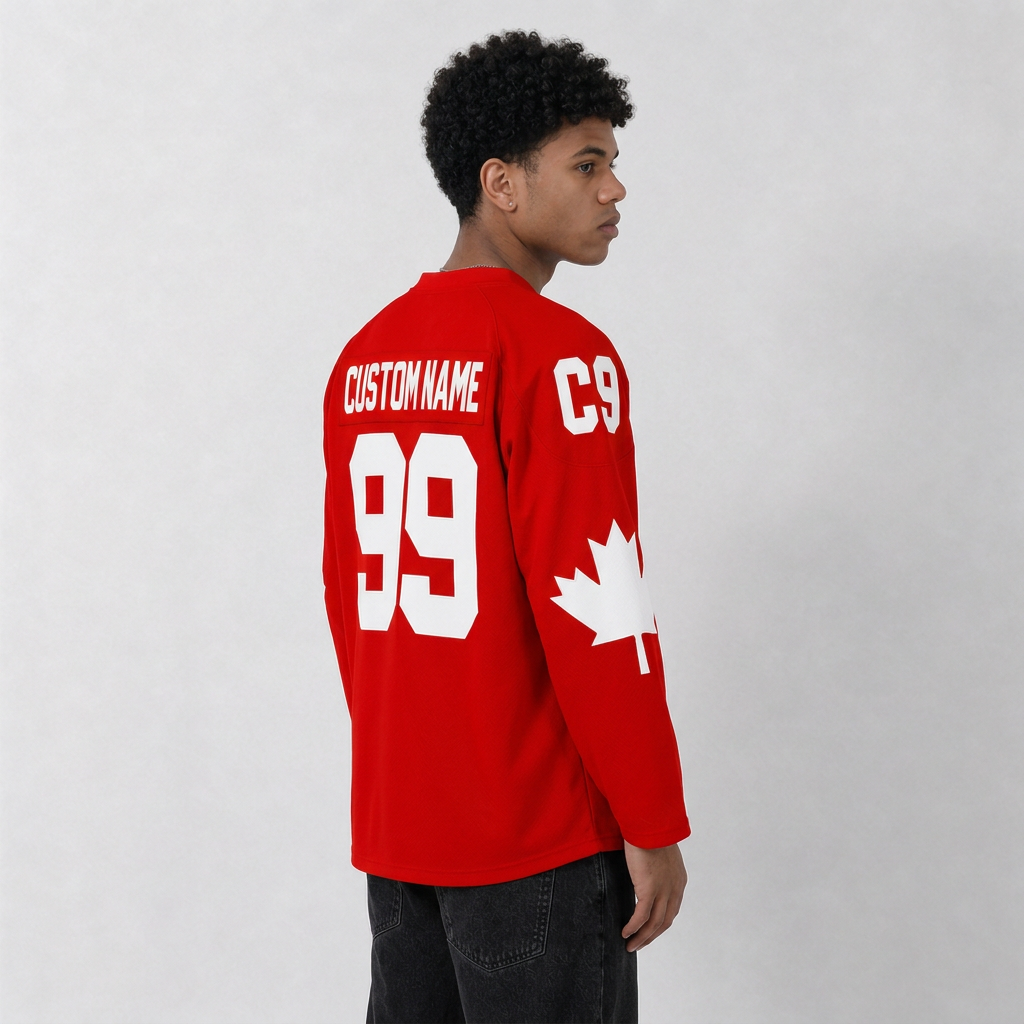 Wayne Gretzky Team Canada Red Hockey Jersey – Custom Name and Number