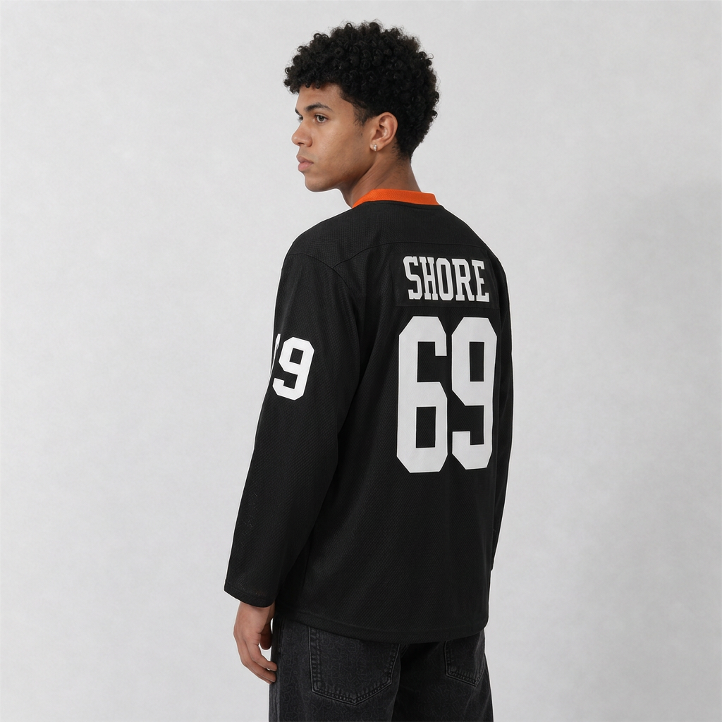 Shore 69 Bulldogs Black Hockey Jersey – Custom Name and Number