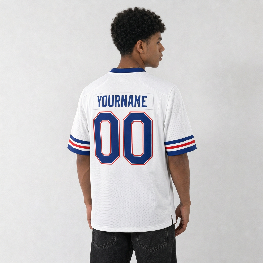 USA White Football Jersey – Custom Name and Number