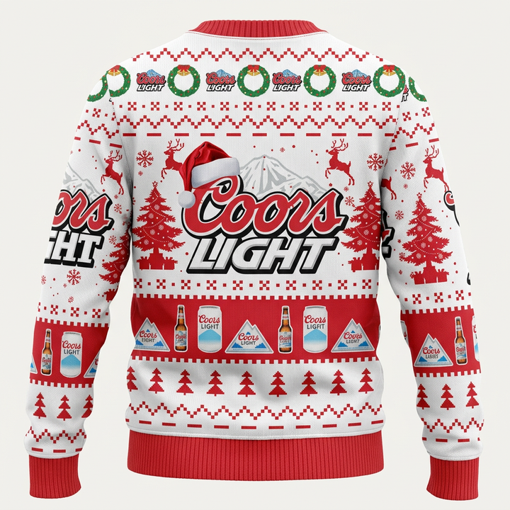 Coors Light Christmas Ugly Sweater Beer Lover Holiday Sweatshirt