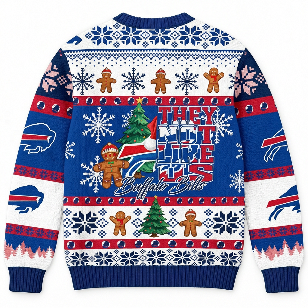 Buffalo Bills Christmas Ugly Sweater NFL Football Holiday Sweatshirt