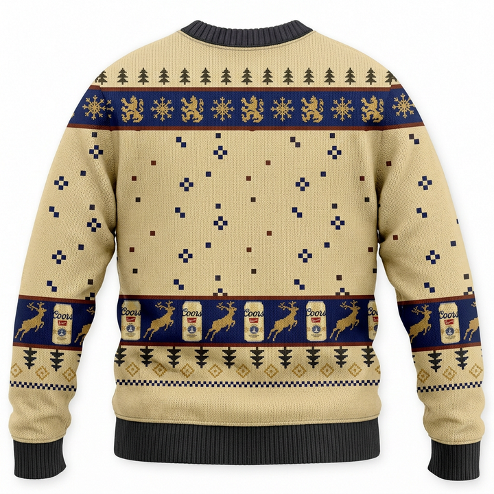 Coors Banquet Beer Christmas Ugly Sweater Vintage Holiday Sweatshirt