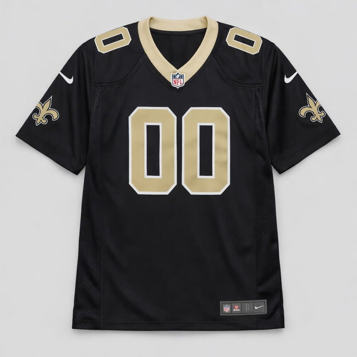 New Orleans 00 Black Football Jersey
