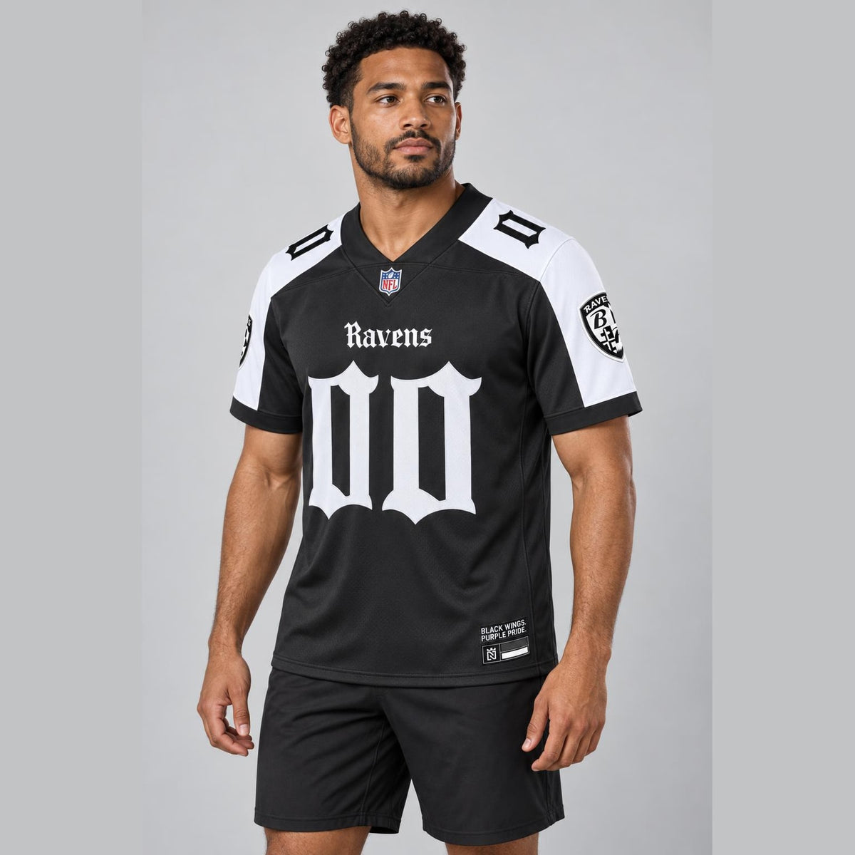 Gothic Bird 00 Football Jersey - Custom Name and Number - 5