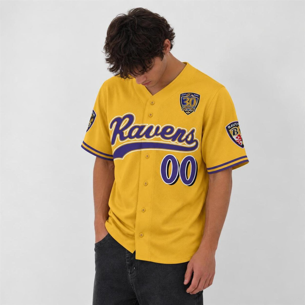 Baltimore 30 Seasons Baseball Jersey - Custom Name and Number - 3