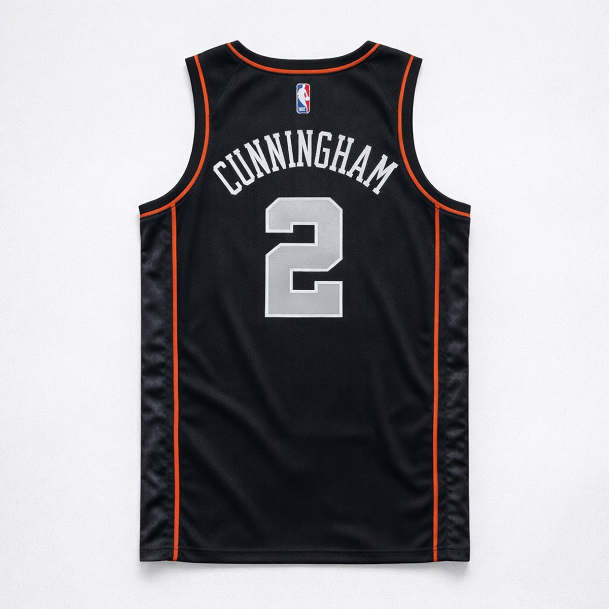 Cunningham 2 Detroit Black Basketball Jersey - 2