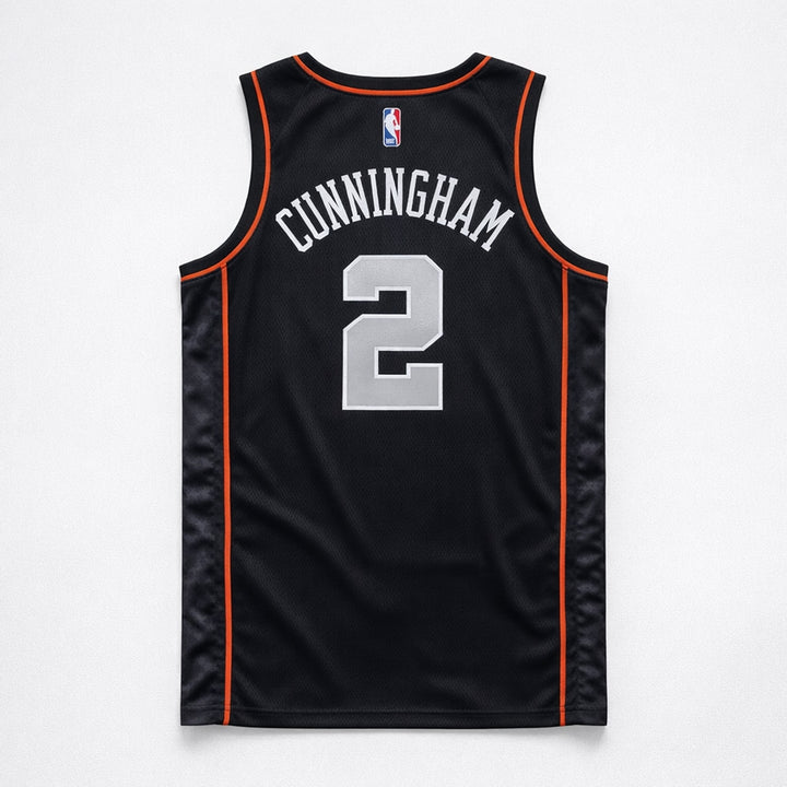 Cunningham 2 Detroit Black Basketball Jersey