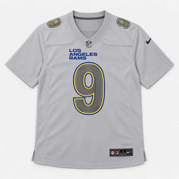 Stafford 9 Los Angeles Rams Gray Football Jersey