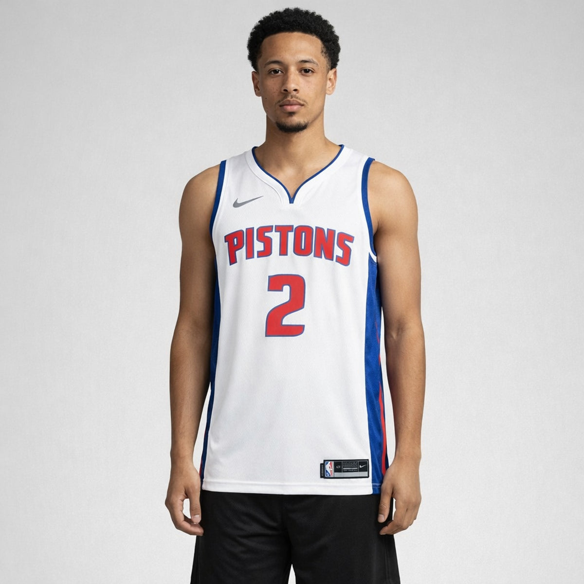 Cunningham 2 Pistons White Basketball Jersey - 4