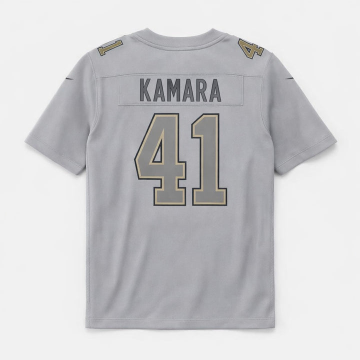 Kamara 41 Saints Football Jersey Gray
