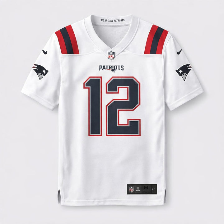 Brady 12 Patriots Football Jersey