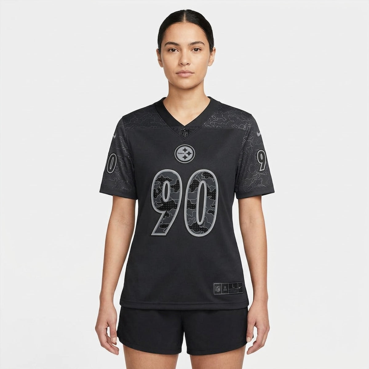 Watt 90 Pittsburgh Blackout Football Jersey - 5