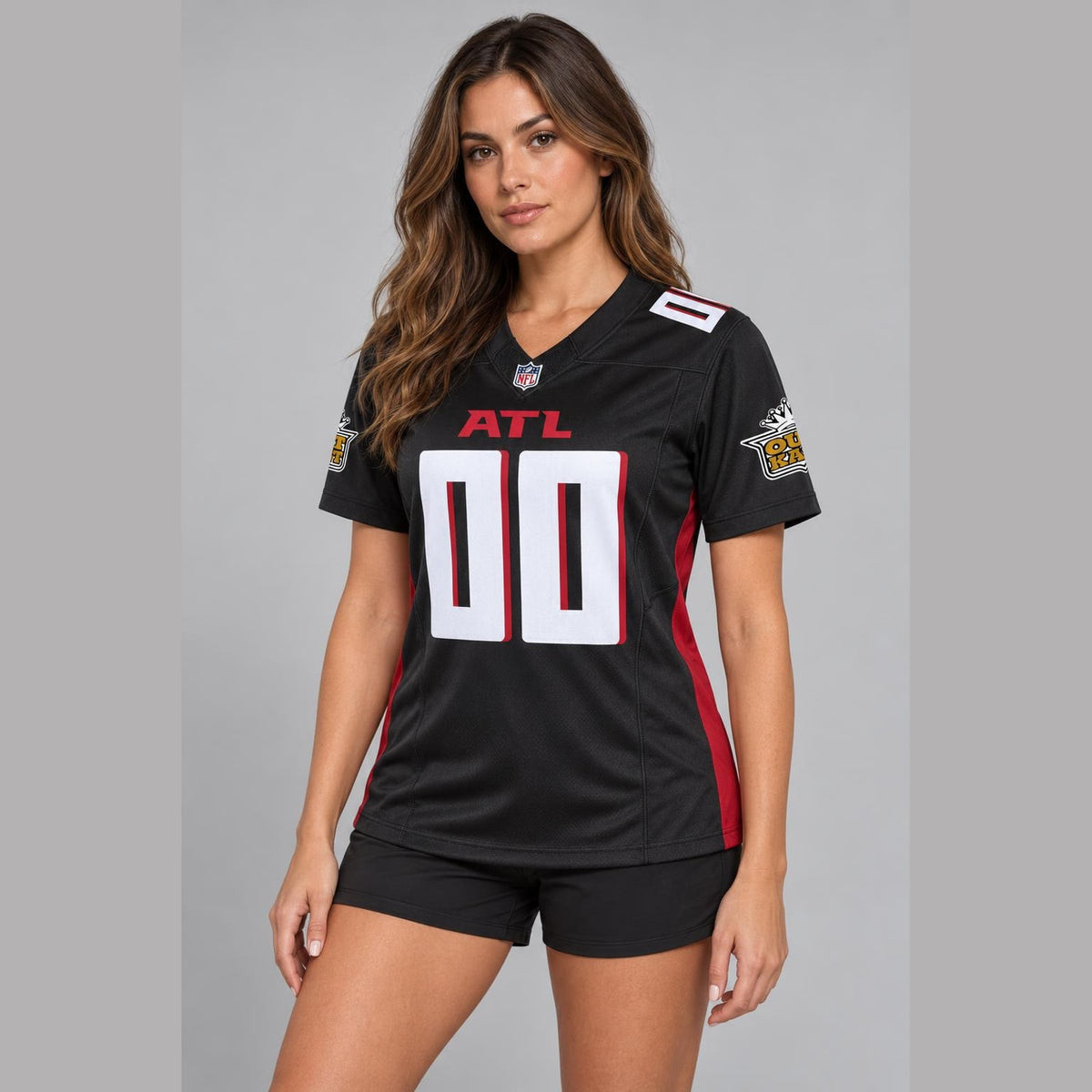 Atl 00 Black Red Football Jersey - 8