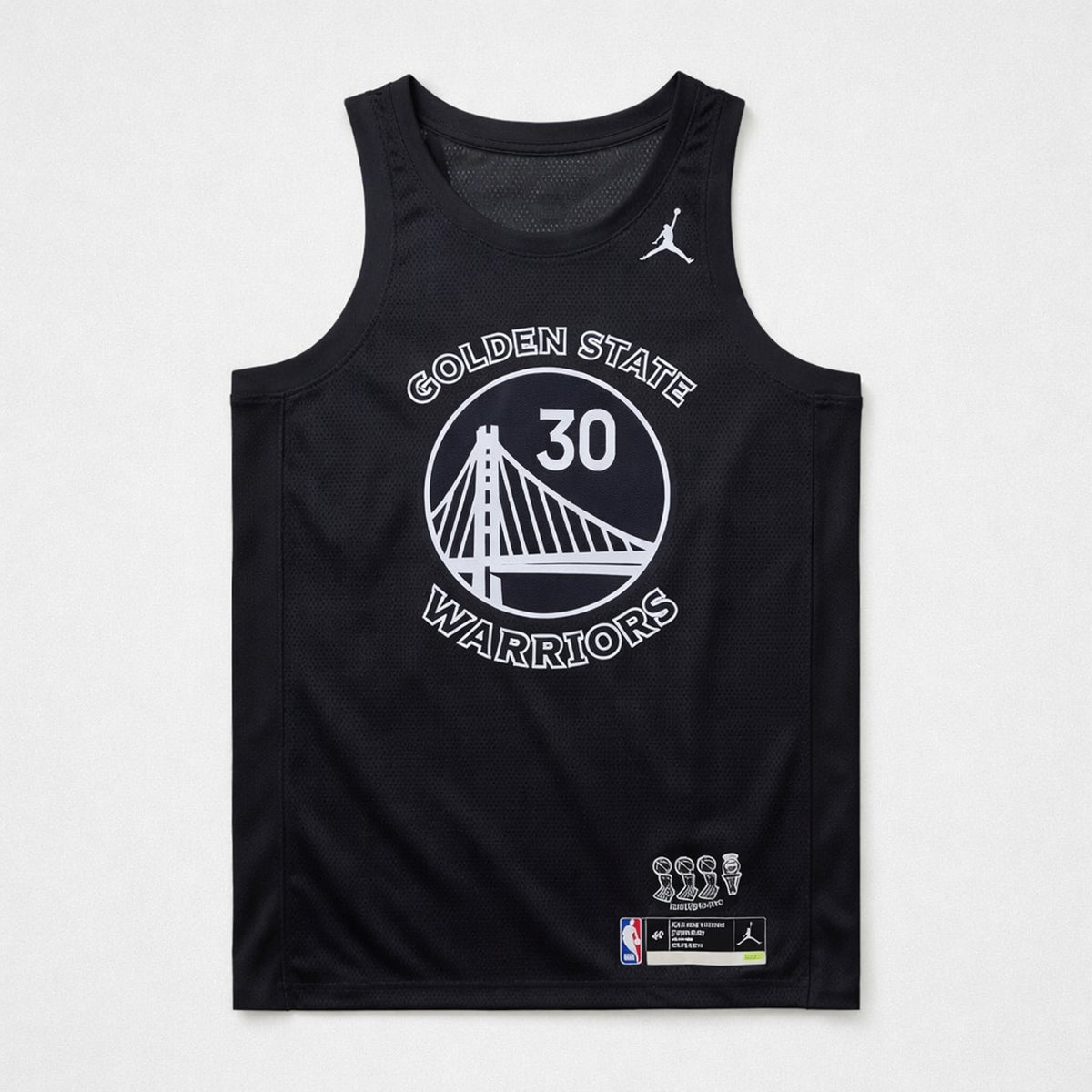 Curry 30 Golden State Warriors Black Basketball Jersey - 1