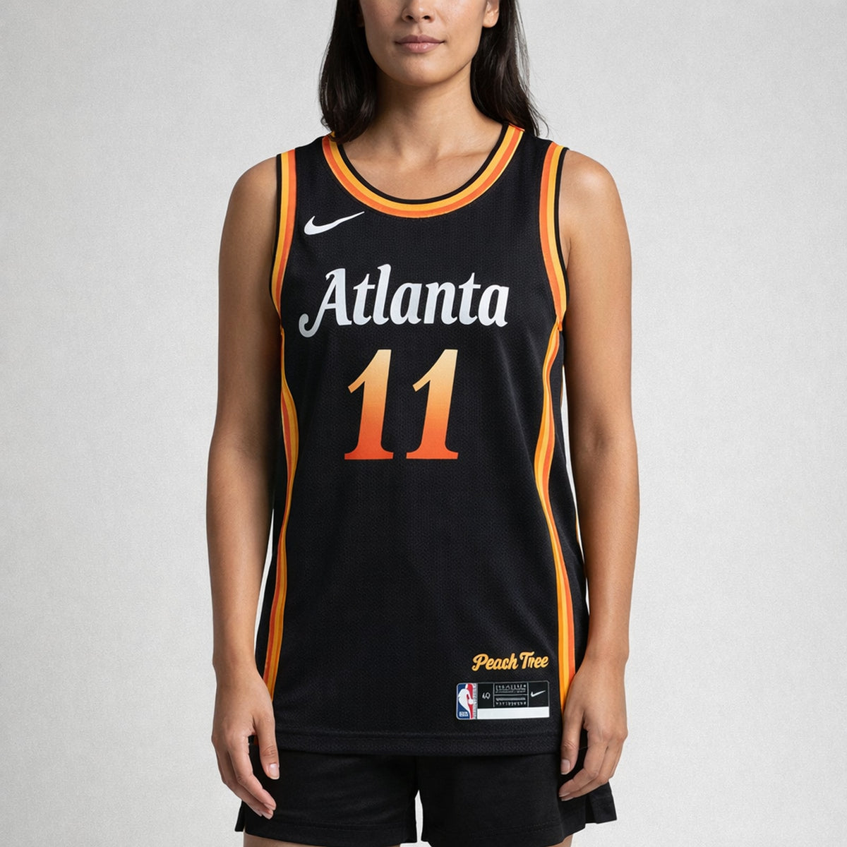 Young 11 Atlanta Black City Basketball Jersey - 5
