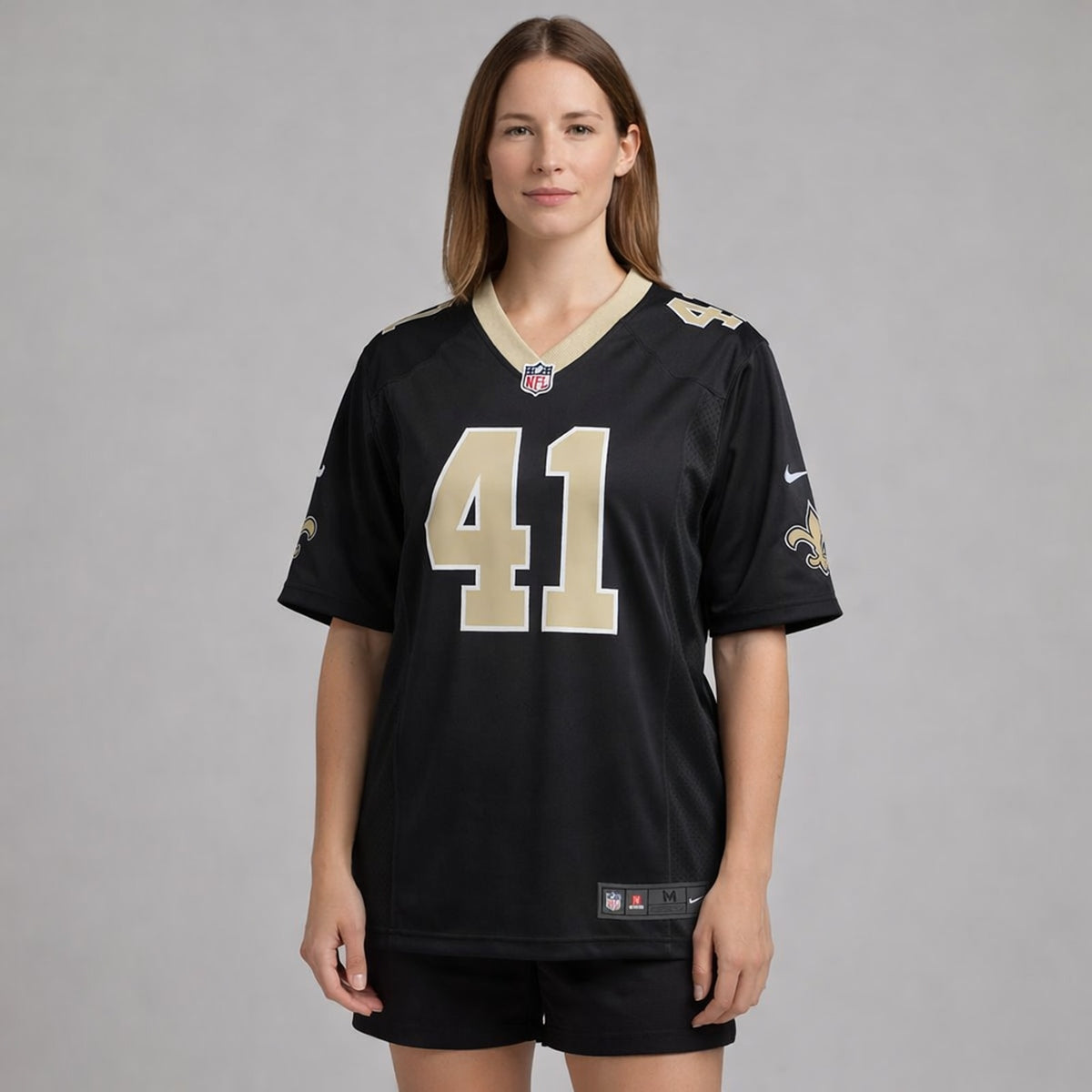 Kamara 41 New Orleans Football Jersey Black - 5