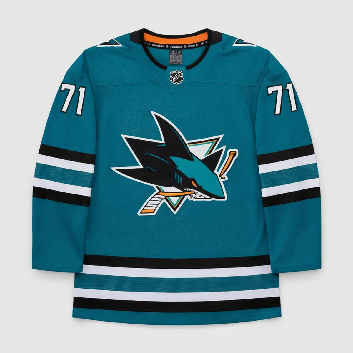 Celebrini 71 Sharks Hockey Jersey - 1