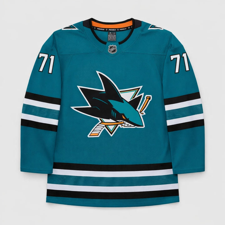 Celebrini 71 Sharks Hockey Jersey