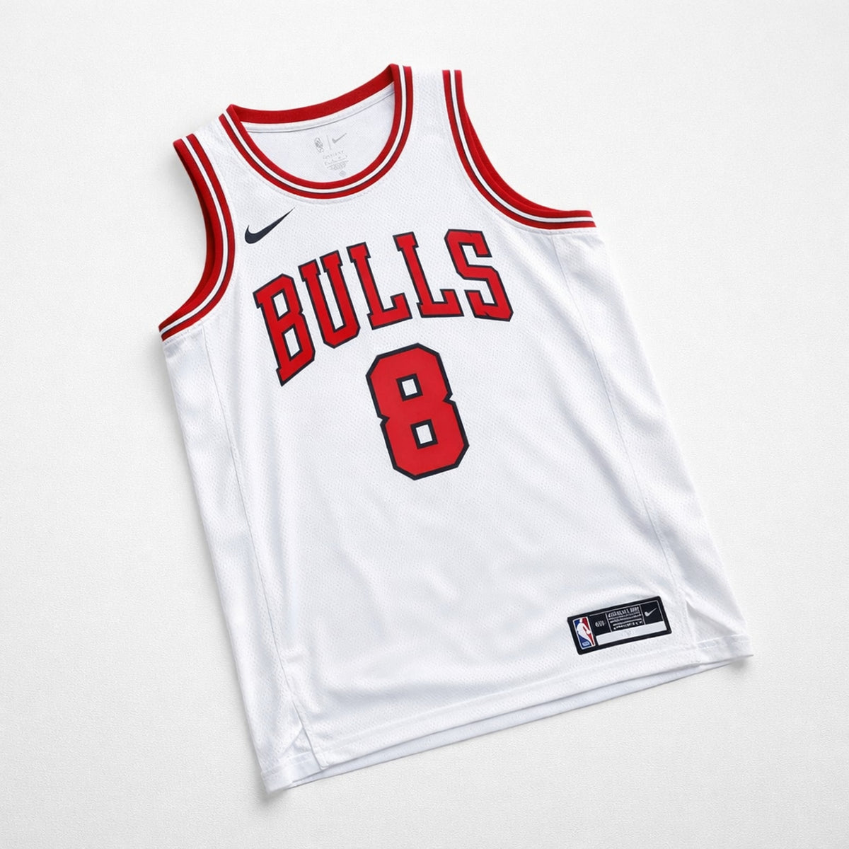 Lavine 8 Bulls White Basketball Jersey - 3