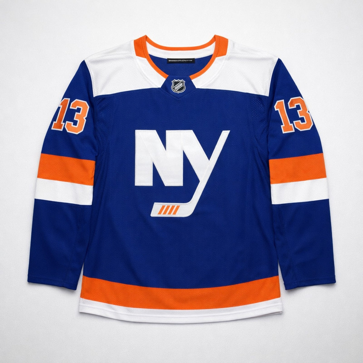 Barzal 13 New York Islanders Blue Hockey Jersey - 1