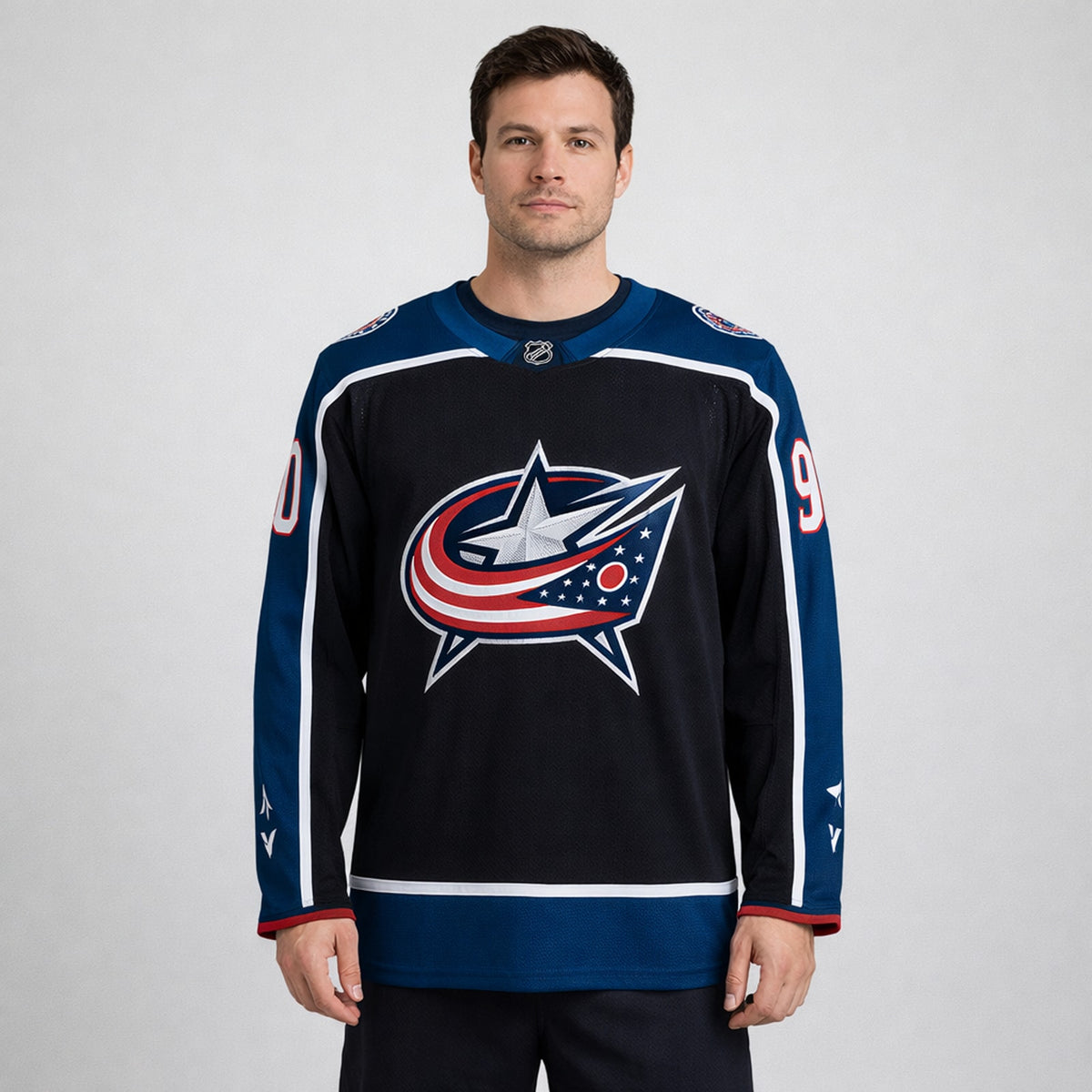 Merzlikins 90 Blue Jackets Hockey Jersey - 4