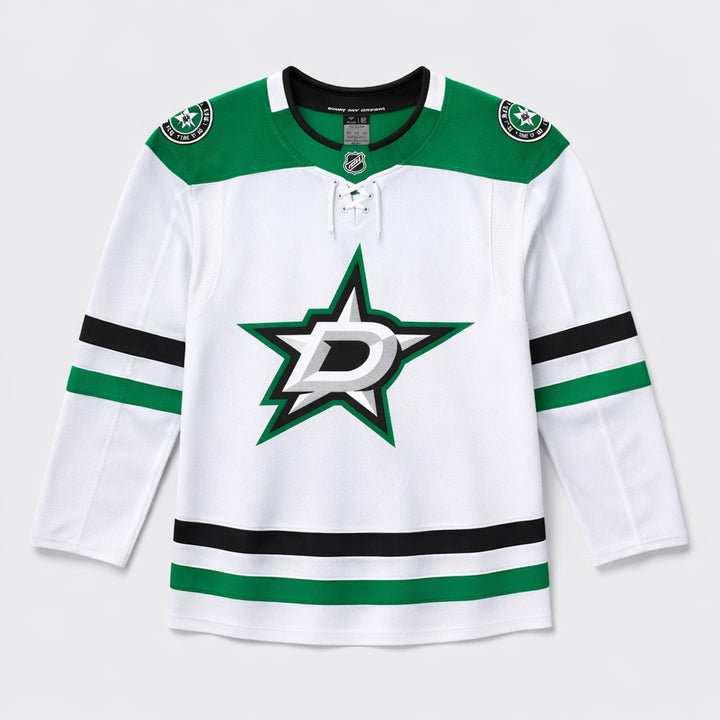 Dallas Stars White Green Hockey Jersey